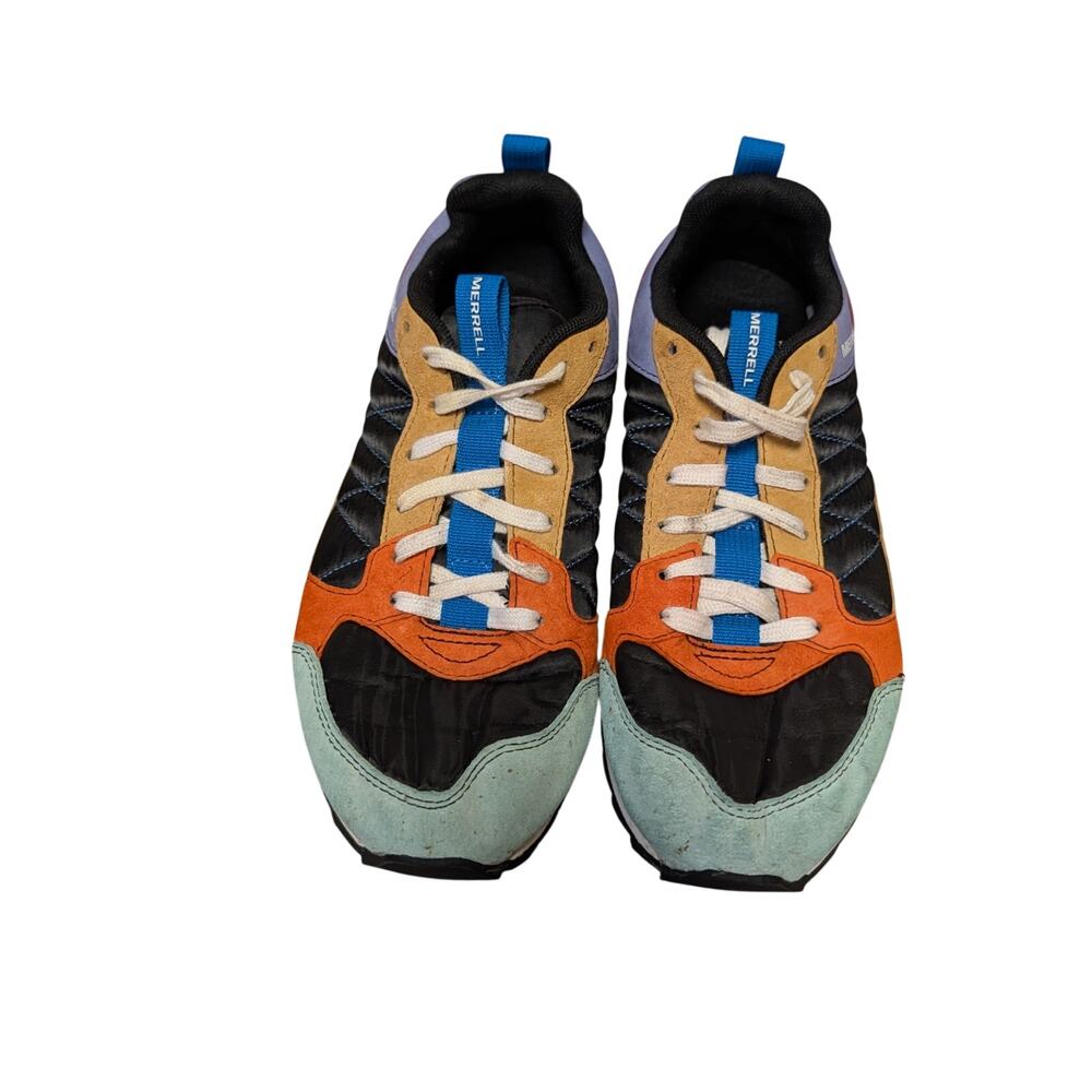 Merrell Alpine Women’s Black Orange Lace Up Retro Casual Sneakers Shoes Size 7